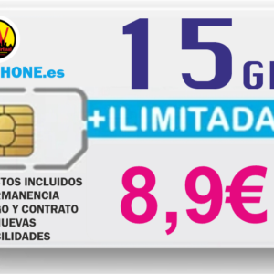 01 - TARIFA MOVIL LLAMADAS ILIMITADAS + 16GB 8.9€