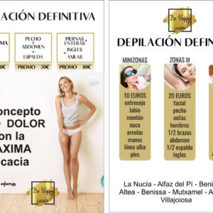 Depilación Láser Definitiva Zero Dolor desde 10€ | Be Happy Laser